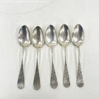 Antique 5pc Towle Sterling Silver Lily Teaspoons (125.66g)