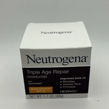 Neutrogena Triple Age Repair Moisturizer Broad Spectrum Spf 25 Vitamin C 1.7 oz