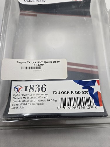 New Tagua 1836 Leather Holster Glock 19 Sig P320 C OWB Right Hand Optic Ready - Picture 5 of 5