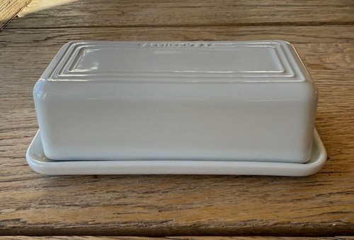 Le Creuset Stoneware Signature Single Stick Butter Dish White NEW - Picture 5 of 9