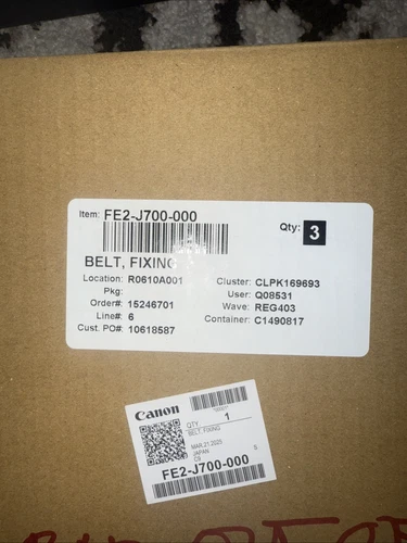 GENUINE CANON FE2-J700-000 (IMAGEPRESS V1000) FIXING BELT( l2)