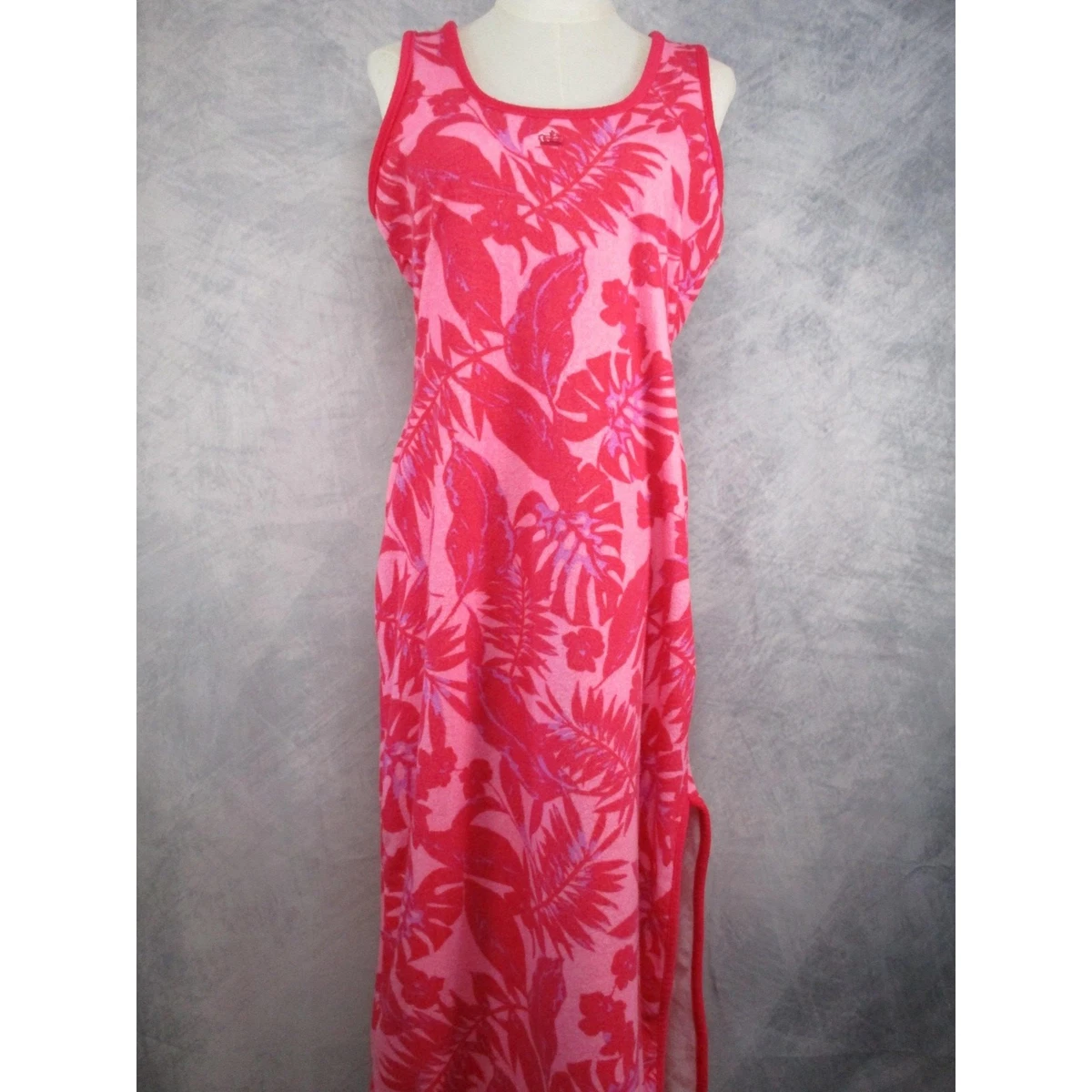 green emerald velvet dress Juicy Couture Black/White Green/Pink Reversible Cabana 36