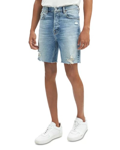 7 For All Mankind Cooper Vintage Relaxed Straight Fit Denim Shorts Cottonwood - 30 - Bild 1 von 8