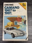Manuel de réparation et guide de mise au point Camaro 1967-1981 voiture Chilton pièce auto 6735