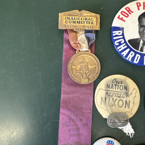 Large Lot RICHARD NIXON Ribbon PRESIDENT campaign pin pinback button political - Picture 2 of 24
