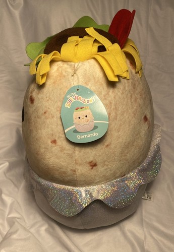 New Squishmallow Bernardo the Burrito Plush KellyToy 16" Stuffed Animal Toy NWT - Picture 7 of 19