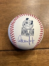 Aaron Judge Signed  Autographed 62nd Home Run Logo Baseball Yankees W JSA Letter