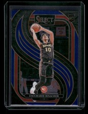 Zaccharie Risacher 2024-25 Panini Select Premier Level #180 RC Atlanta Hawks