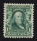 CKStamps: US Stamps Collection Scott#300 1c Franklin Mint NH OG