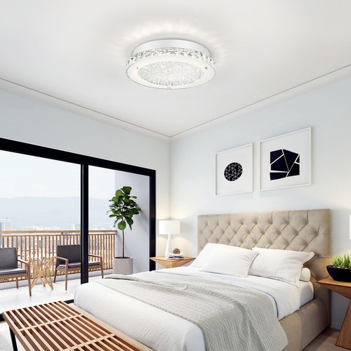 Modern Crystal Ceiling Light Fixture 11" LED Crystal Light Fixtures Ceiling M... - Picture 4 of 9