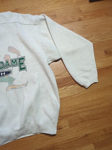 Vintage Notre Dame Fighting Irish Mascot Pullover Crewneck Sweatshirt Adult XL - Picture 7 of 22