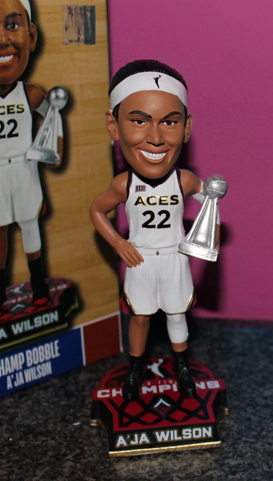 NEW A’ja Wilson Las Vegas Aces WNBA aja Trophy Bobblehead jersey south carolina - Image 2 of 4