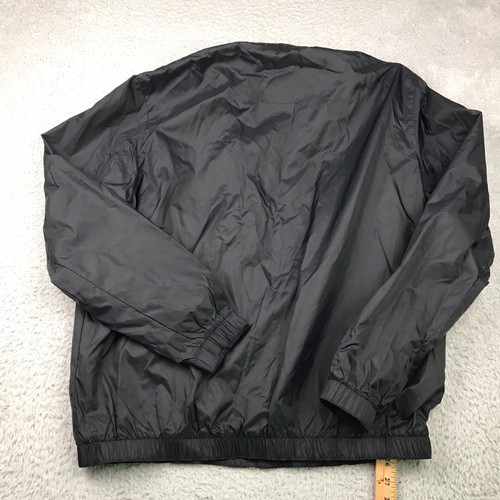 Chaqueta cortavientos con capucha Lacoste para hombre 54/L negra resistente al agua utilitaria - Imagen 6 de 11