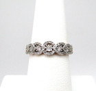 14K Rose Gold Over Sterling Silver 65 Diamond Ring Size 7 [R347] — photo 1