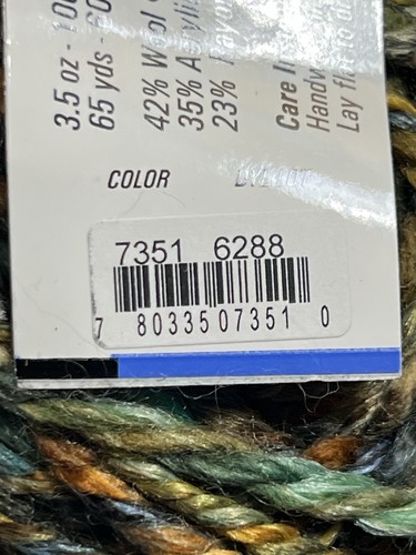Berroco BOBOLI QUICK Yarn Wool, Acrylic blend 3.5oz ea. Set of 6 Color 7351 - Picture 3 of 9