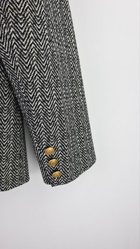 Perri Cutten "Stella" jacket in black/white with metallic thread UK16 - Picture 11 of 15