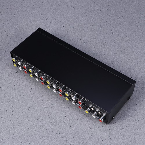 8 Anschlüsse Audio und Video Komponenten Splitter Selektor In 1 Out Cinch - Bild 10 von 11