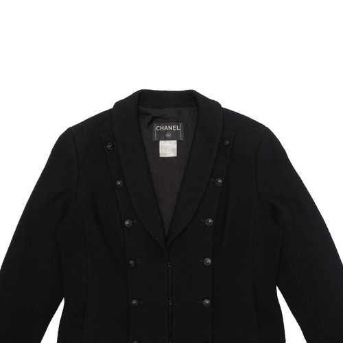 CHANEL 03C Vintage Cropped Bouclé Camélia Double Breasted Wool Jacket FR 44  - Bild 5 von 19