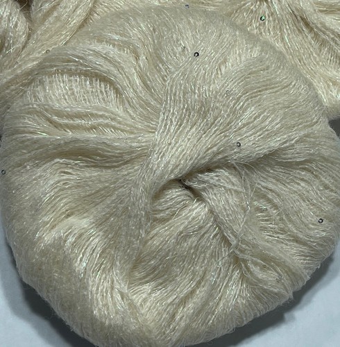 Job lot knitting crochet yarn wool 3x Ball Luxury Sparkle Sequins MOHAIR KL1320 - Picture 3 of 4
