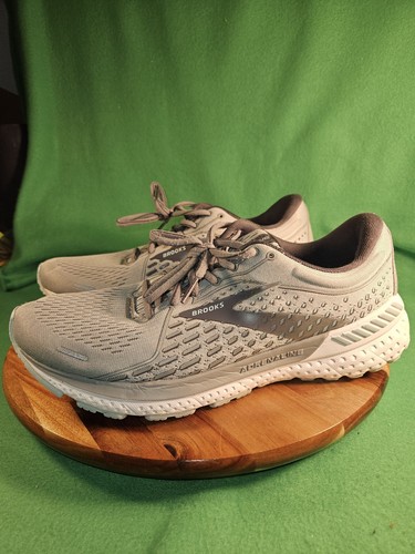 Brooks Adrenaline GTS 21 Running Shoes Womens Size 11 Gray/Silver - Picture 2 of 7