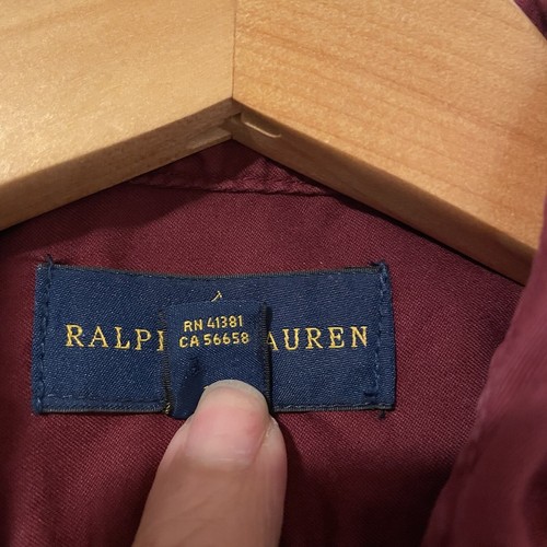 Ralph Lauren Boys Burgandy Long Sleeve Button Up 100% Cotton Shirt Size 6 - Picture 6 of 8