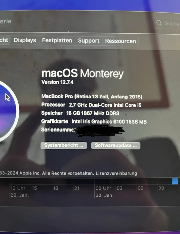 Apple MacBook Pro 13" 2015 · i5 · 16GB · 251GB, Foto 4 von 5