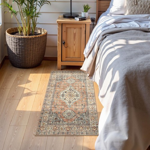 Oriental Door Mat Indoor Entrance, 2x3 Washable Fall Indoor Rugs for Entryway... - Picture 3 of 7