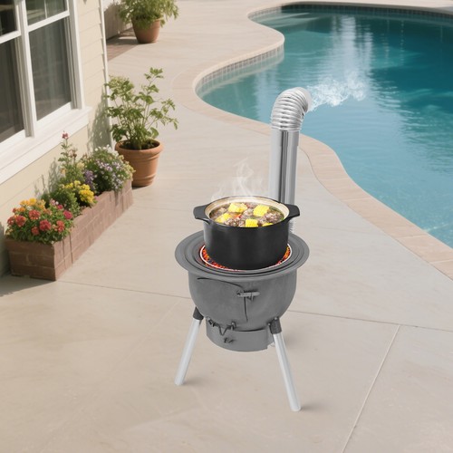 Wood Burning Stove, Wood Burning Stove for Outdoor Cooking, Firewood Stove - Picture 23 of 24