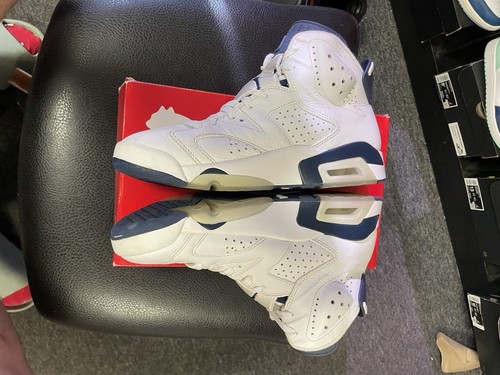 Men's Jordan 6 Retro Midnight Navy White/Midnight Navy CT8529 141 Sz 9 - 第 9/12 張圖片