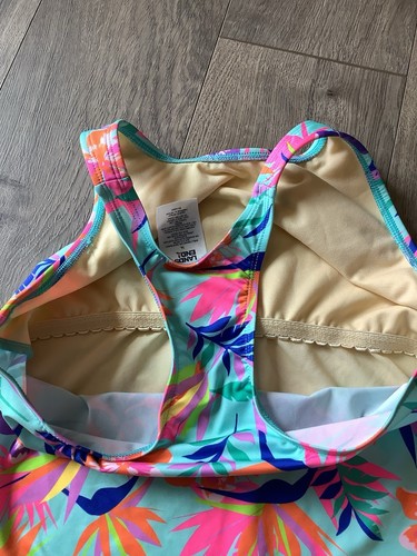 Lands’ End Youth Girls Tankini Swimsuit Top Only Size 14 Summer Tropical EUC - Picture 6 of 10