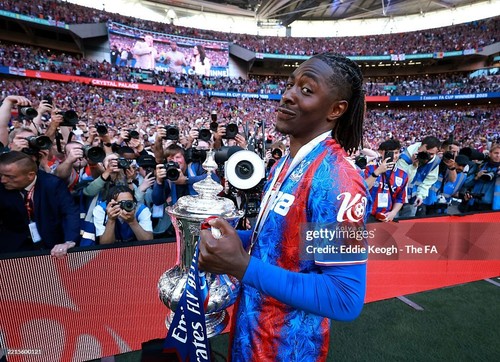 CAMISETA FINAL FA CUP 2025 CRYSTAL PALACE vs MANCHESTER CITY Macron "L" 10 EZE - Imagen 7 de 9
