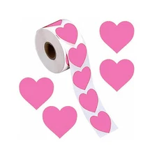 Heart Stickers Wedding Seals Craft Toppers Baby Sealing Valentines Label Favours