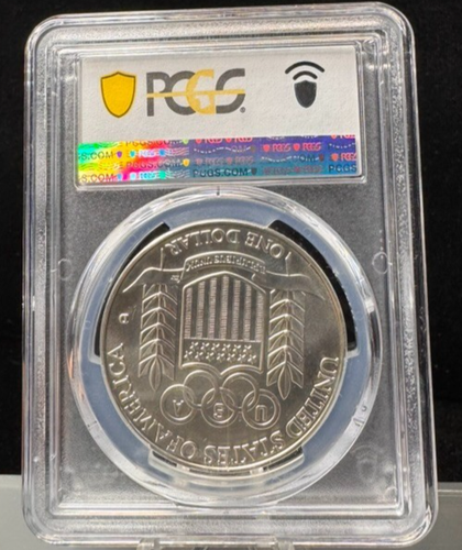 PCGS 1992 D Olympic S$1 Commemorative One Dollar Coin MS 68 -023 - Picture 2 of 2