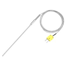 K Type Thermocouple with Plug,Temperature Sensor -40 to 1100°C 5x200mm 6.6ft