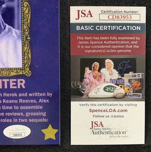 KEANU REEVES & ALEX WINTER Signed Jumbo BILL & TEDS 8x10 Custom Card JSA Cert - Picture 5 of 6