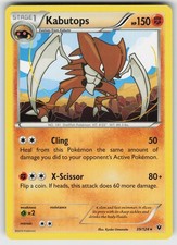 Kabutops Rare XY - Fates Collide 39/124 Pokemon