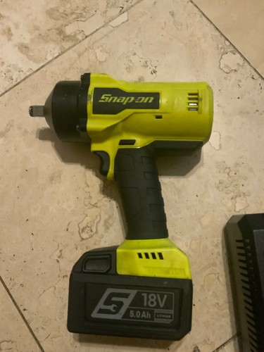 Snap On Hi Viz 1/2” Dr 18 V MonsterLithium Cordless Impact Battery CT9050 - Picture 4 of 4