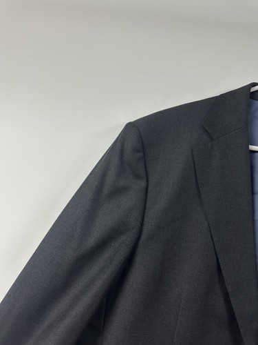 Traje SUITSUPPLY Napoli Int/Brescia Para Hombre Lana Blueline Carbón Talla 46R - Imagen 4 de 16