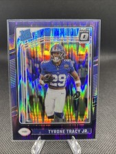 2024 Panini Donruss OPTIC Tyrone Tracy JR. PURPLE SHOCK RATED ROOKIE RC ~Giants