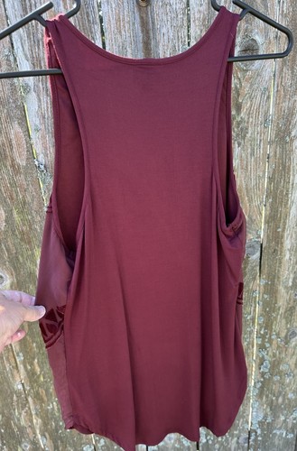 Top Mossimo Cabernet Rojo/Granate Talla S Crush Terciopelo Sin Mangas Nuevo con Etiquetas 259122555 - Imagen 7 de 23
