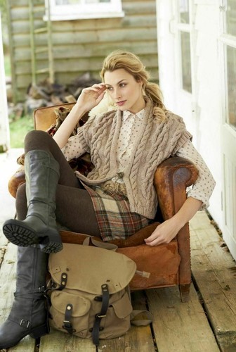 King Cole Aran Knitting Patterns Book 1 - 30+ Items - Jackets Coats Hats Scarves - Picture 21 of 24