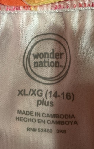 Wonder Nation Girls PLUS XL (14-16) Dress Party Bright Peek-a-Boo Cut Back NEW - Picture 7 of 10