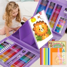 208 PCS Art Supplies,Drawing Art Kit Painting Art Set for Kids Girls Boys Artist