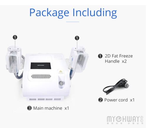 2 Handles Cooling Threapy System Vacuum Cold Freezing Body Belly Beauty Machine - Picture 18 of 18
