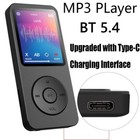 Portable Mp3 Player Type-C 1.8 Inch Walkmen Bluetooth 5.4 Compatible E-Books Rec