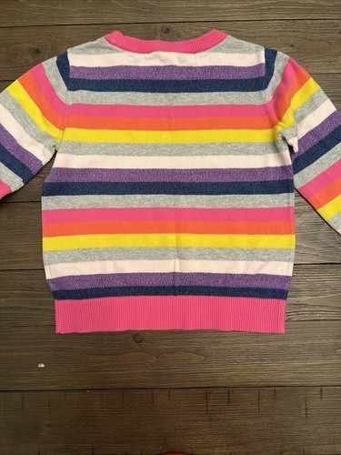 GAP Striped sweater. Size 5T. Cute, Vibrant Colors, and lightweight. EUC! - Picture 5 of 5