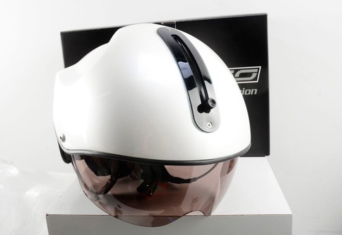 ICaro 2000 Pro-Copter Helmet Aviation Helicopter Pilot Pearl White XL 62cm - Picture 4 of 7