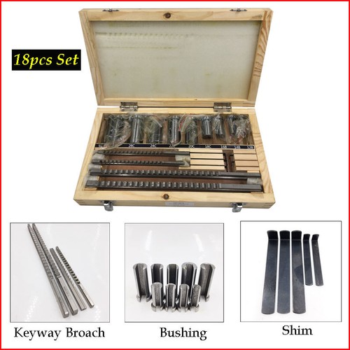30pc 22pc 18pc 6pc Keyway Broach Kit Broaching Cutter HSS CNC Metalworking Tool - Picture 9 of 12