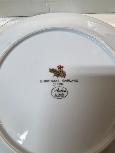 Christmas Garland Cake Plate / Platter and Server Andrea by Sedak Japan AA50 - Picture 4 of 6