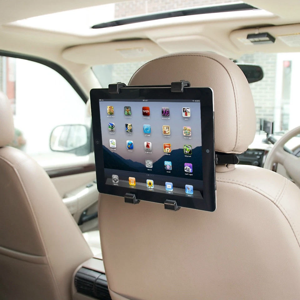 360 rotating Back Seat Headrest Holder For All Tablets Universal Fits 6" to 11" - Image 3 of 4